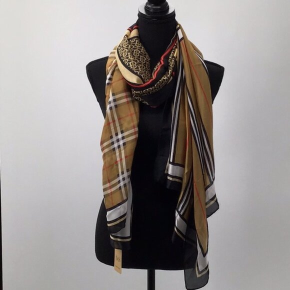 100% Mulberry Silk Scarf Shawl 70"x35" | NWT | Lightweight Long Wrap - Picture 5 of 7